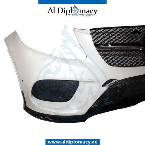 Front Bumper, WITH SENSOR Hole, Amg, COMPLETE for Mercedes-Benz GLE Class C292 (2015-2020) models, Part Number UN-2928851925-CO