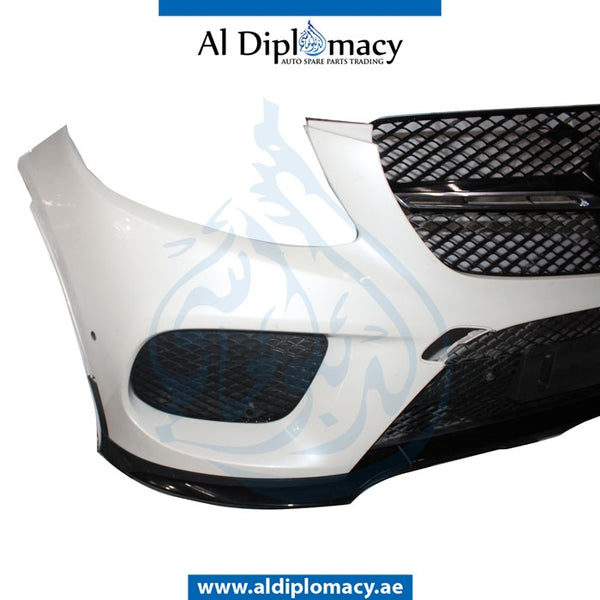 Front Bumper, WITH SENSOR Hole, Amg, COMPLETE for Mercedes-Benz GLE Class C292 (2015-2020) models, Part Number UN-2928851925-CO