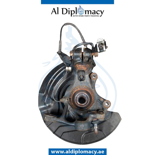 Front Right STEERING Knuckle, COMPLETE for BMW 3 Series E90 (2005-2011) models, Part Number UN-31216768996-CO