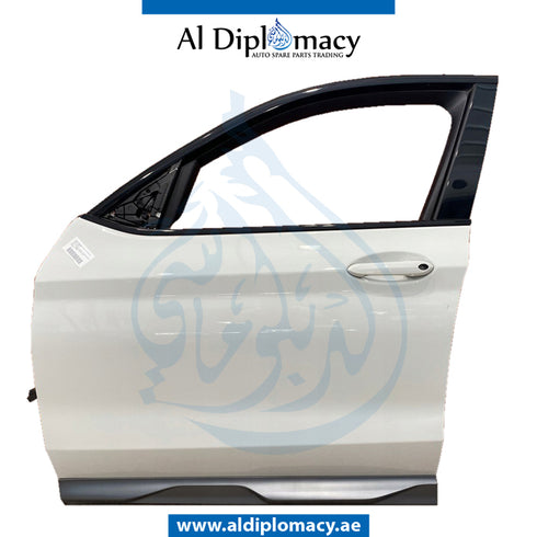 Front Left Door, COMPLETE for BMW X4 Series G02 (2018-2021) models, Part Number UN-41517478339-CO