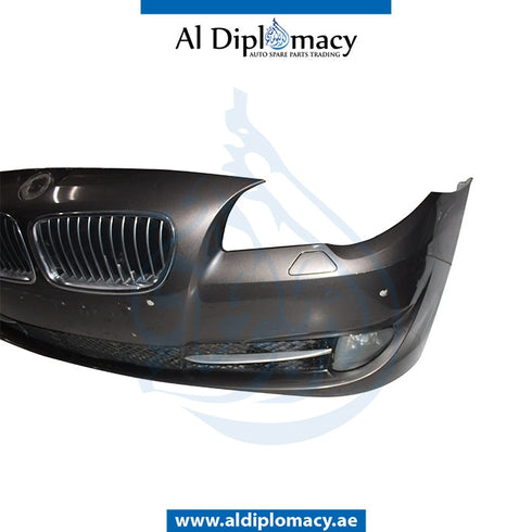 Front Bumper, WITH SENSOR AND WIPER Hole, COMPLETE for BMW 5 Series F10 (2010-2016) models, Part Number UN-51117285961-CO
