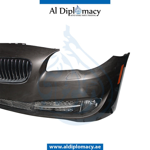 Front Bumper, WITH WIPER Hole, COMPLETE for BMW 5 Series F10 (2010-2016) models, Part Number UN-51117285963-CO