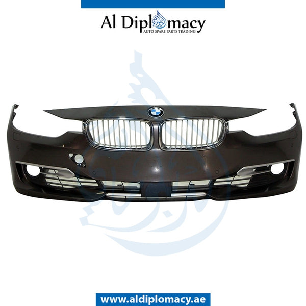 Front Bumper, WITH SENSOR AND WIPER Hole, COMPLETE for BMW 3 Series F30 (2011-2015) models, Part Number UN-51117293022-CO