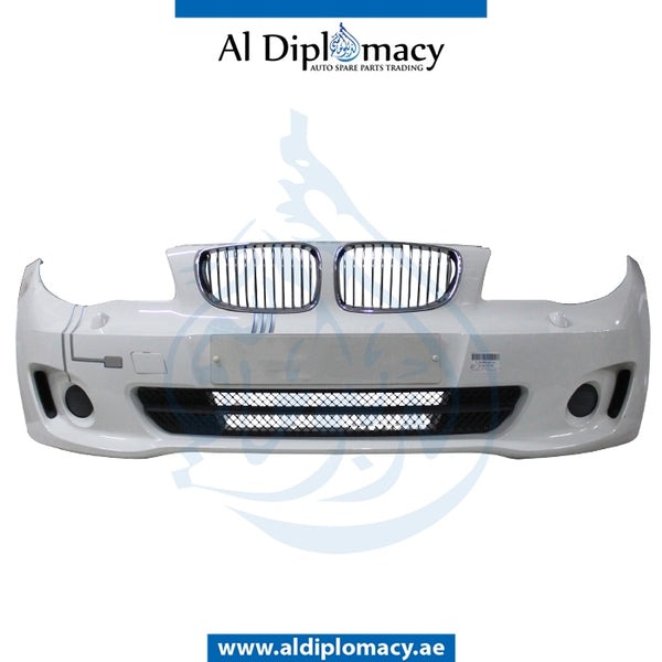 Front Bumper, WITH WIPER Hole, COMPLETE for BMW 1 Series E82 (2007-2013) models, Part Number UN-51117311214-CO