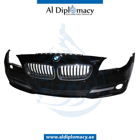 Front Bumper, WITH Sensor, Wiper, AND CAMERA Hole, COMPLETE for BMW 5 Series F10 (2013-2016) models, Part Number UN-51117332678-CO