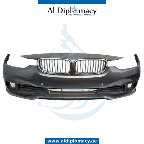 Front Bumper, WITH SENSOR Hole, COMPLETE for BMW 3 Series F34 (2016-2021) models, Part Number UN-51117371813-CO