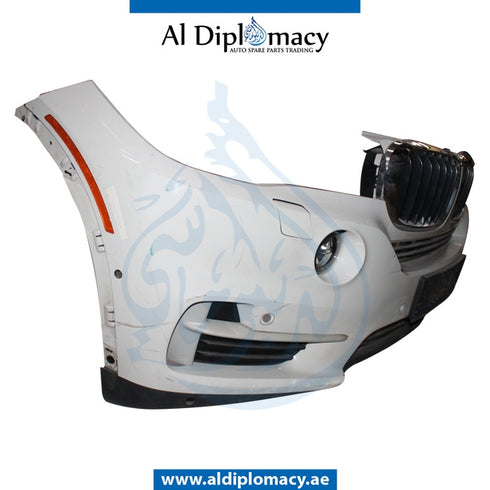 Front Bumper, WITH SENSOR AND WIPER Hole, COMPLETE for BMW X5 Series F15 (2013-2018) models