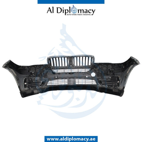 Front Bumper, WITH SENSOR AND WIPER Hole, COMPLETE for BMW X5 Series F15 (2013-2018) models