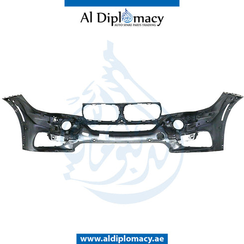 Front Bumper, WITH Sensor, AND Wiper, AND CAMERA Hole, COMPLETE for BMW X5 Series F15 (2013-2018) models