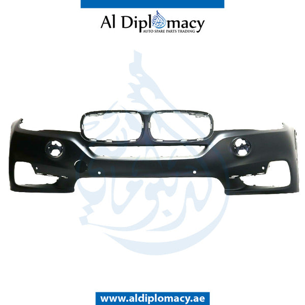 Front Bumper, WITH SENSOR Hole, COMPLETE for BMW X5 Series F15 (2013-2018) models, Part Number UN-51117378612-CO