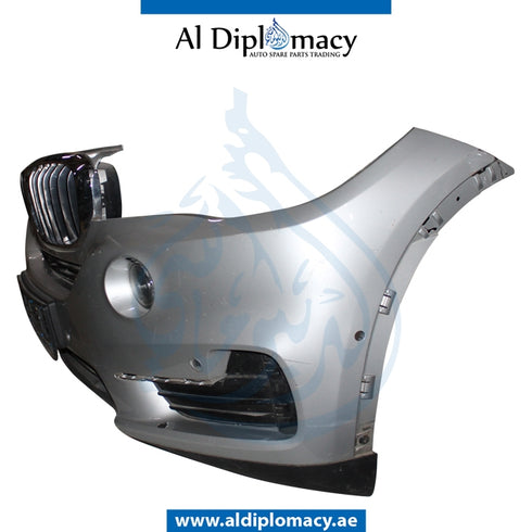 Front Bumper, WITH SENSOR Hole, COMPLETE for BMW X5 Series F15 (2013-2018) models