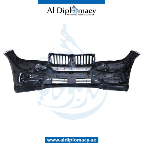 Front Bumper, WITH SENSOR Hole, COMPLETE for BMW X5 Series F15 (2013-2018) models, Part Number UN-51117378614-CO