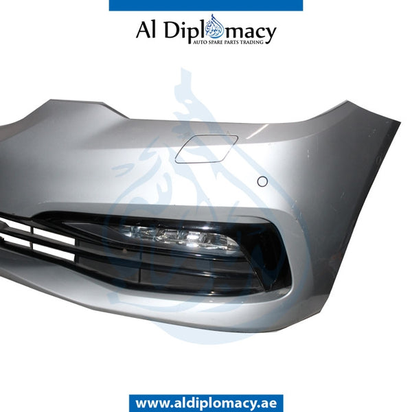 Front Bumper, WITH SENSOR AND WIPER Hole, COMPLETE for BMW 5 Series G30 (2016-2020) models, Part Number UN-51117427442-CO