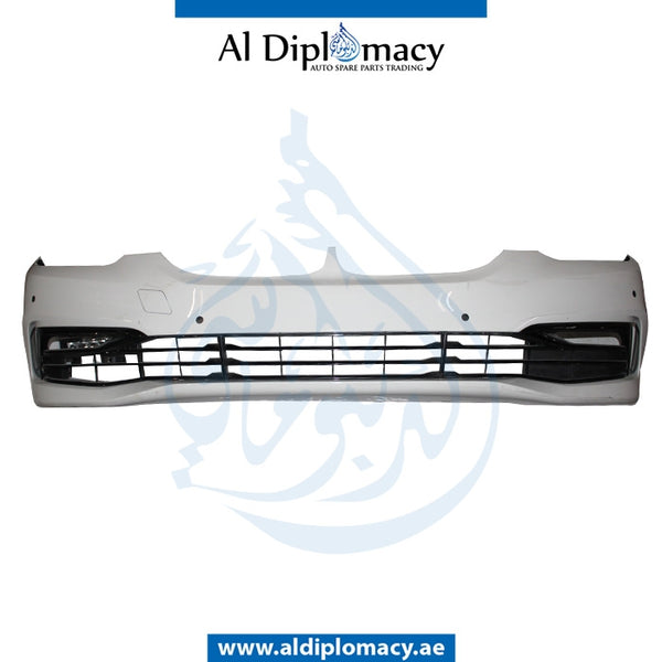 Front Bumper, WITH SENSOR Hole, USA Type, COMPLETE for BMW 5 Series G30 (2016-2020) models, Part Number UN-51117427444-CO