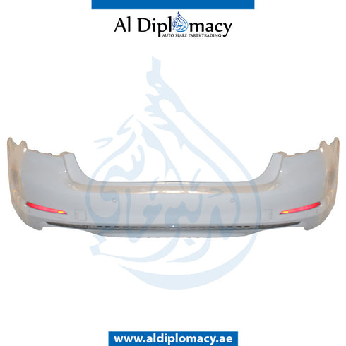 Rear Bumper, WITH SENSOR Hole, COMPLETE for BMW 5 Series G30 (2016-2020) models, Part Number UN-51117449248-CO