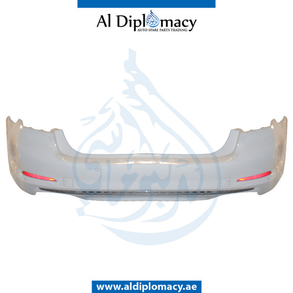 Rear Bumper, WITH SENSOR Hole, COMPLETE for BMW 5 Series G30 (2016-2020) models, Part Number UN-51117449248-CO