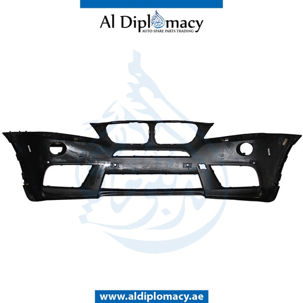 Front Bumper, WITH SENSOR AND WIPER Hole, EMPTY for BMW X3 Series F25 (2010-2017) models, Part Number UN-51118052453