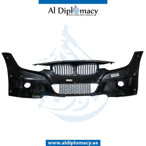 Front Bumper, WITHOUT SENSOR Hole, Sport, COMPLETE for BMW 3 Series F30 (2011-2015) models