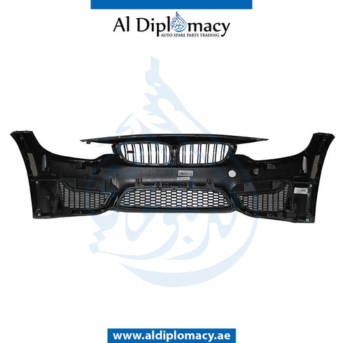 Front Bumper, WITHOUT SENSOR Hole, COMPLETE for BMW 4 Series F80 (2015-2018) models