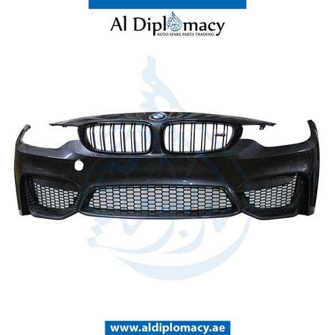 Front Bumper, WITHOUT SENSOR Hole, COMPLETE for BMW 4 Series F80 (2015-2018) models