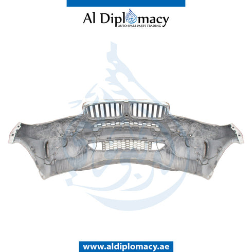 Front Bumper, WITH SENSOR AND WIPER Hole, COMPLETE for BMW X5 Series F15 (2013-2018) models