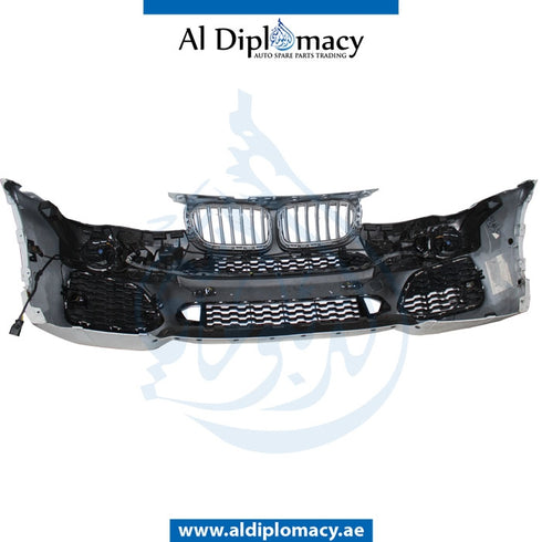 Front Bumper, WITH SENSOR AND WIPER Hole, M Look, COMPLETE for BMW X3 Series F25 (2010-2017) models