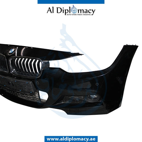 Front Bumper, WITH SENSOR Hole, M Look, COMPLETE for BMW 3 Series F30 (2011-2015) models, Part Number UN-51118067941-CO