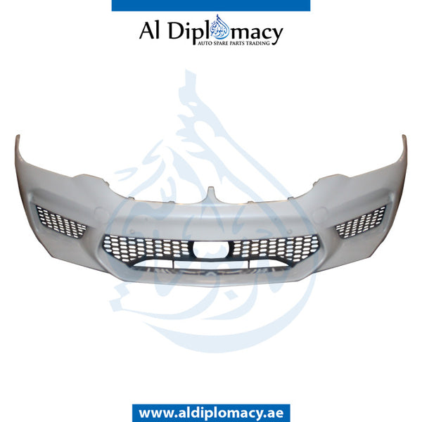 Front Bumper, WITH SENSOR Hole, USA Type, COMPLETE for BMW 5 Series F90 (2020-2023) models, Part Number UN-51118073721-CO