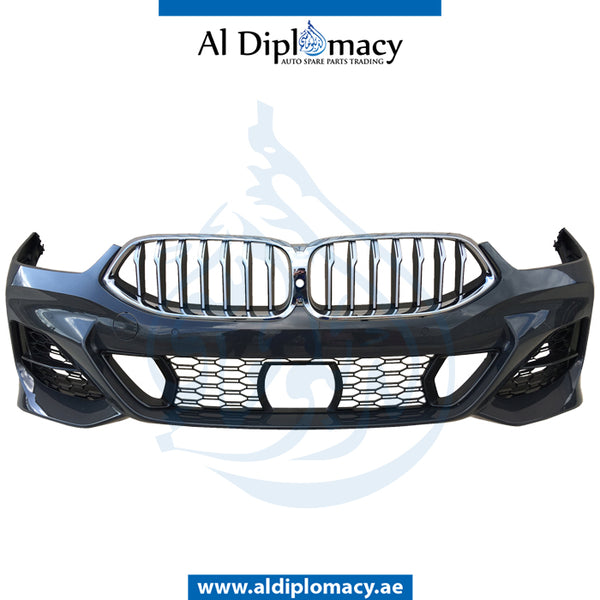 Front Bumper, WITH Sensor, COMPLETE for BMW 8 Series G14 (2018-2023) models, Part Number UN-51118076675-CO