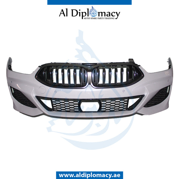 Front Bumper, WITH SENSOR Hole, M Look, COMPLETE for BMW 8 Series G14 (2018-2023) models, Part Number UN-51118081187-CO