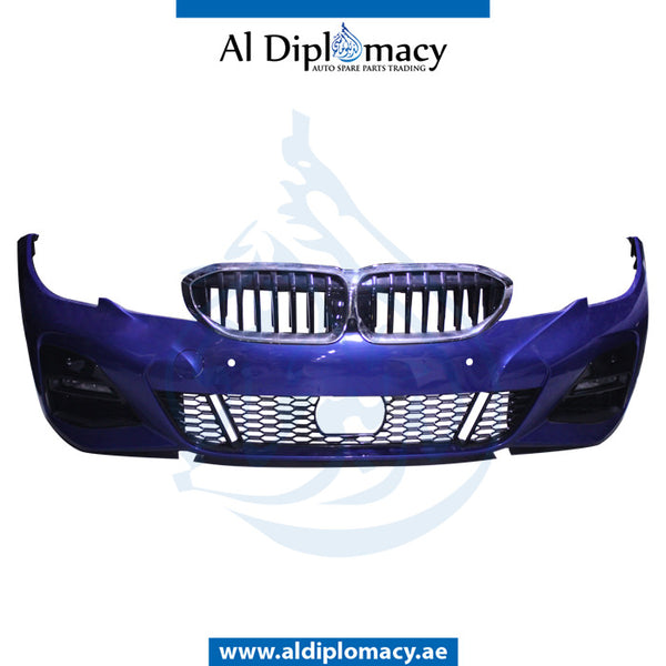 Front Bumper, WITH SENSOR Hole, COMPLETE for BMW 3 Series G20 (2018-2022) models, Part Number UN-51118099896-CO