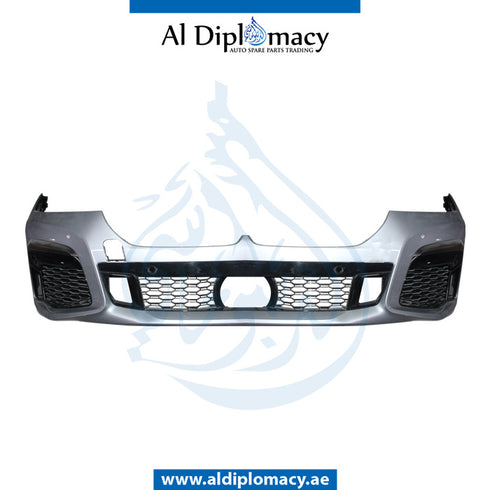Front Bumper, WITH SENSOR Hole, M Tec, COMPLETE for BMW 7 Series G12 (2019-2022) models, Part Number UN-51118745834-CO