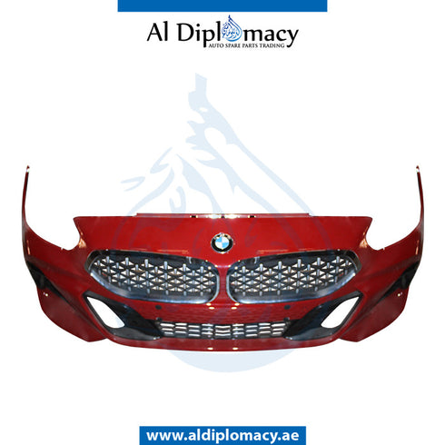 Front Bumper, WITH SENSOR Hole, M Style, COMPLETE for BMW Z4 Series G29 (2018-2023) models, Part Number UN-51118746249-CO