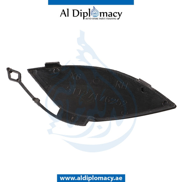 Rear Right BUMPER TOWING HOOK COVER for BMW X6 Series E71 (2008-2014) models, Part Number UN-51127176252