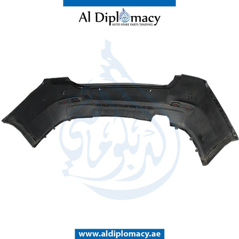 Rear Bumper, WITH SENSOR Hole, COMPLETE for BMW 3 Series F30 (2011-2015) models, Part Number UN-51127312733-CO