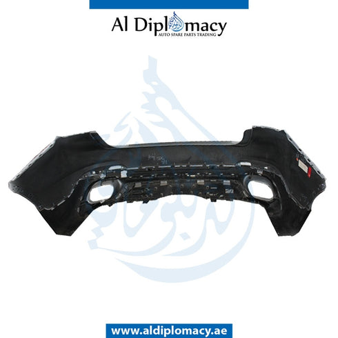 Rear Bumper, WITH SENSOR Hole, EMPTY for BMW X6 Series F16 (2014-2019) models, Part Number UN-51127413500