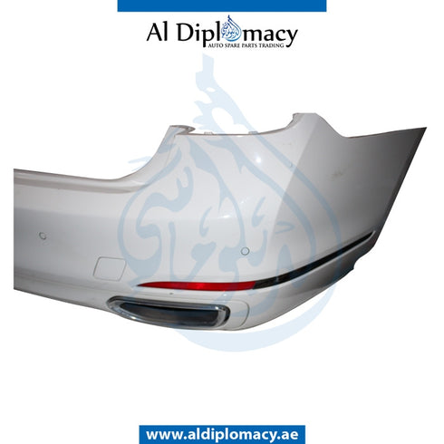 Rear Bumper, WITH SENSOR Hole, COMPLETE for BMW 7 Series G11 (2015) models, Part Number UN-51127427621-CO
