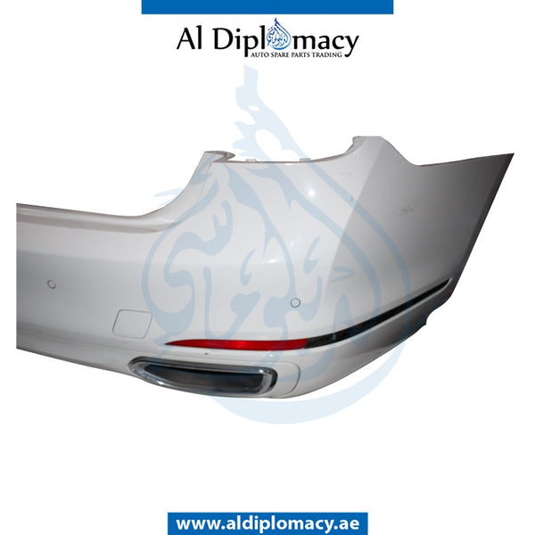 Rear Bumper, WITH SENSOR Hole, COMPLETE for BMW 7 Series G11 (2015) models, Part Number UN-51127427621-CO