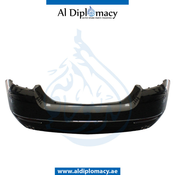 Rear Bumper, WITH SENSOR Hole, COMPLETE for BMW 5 Series F18 (2010-2013) models, Part Number UN-51127467643-CO