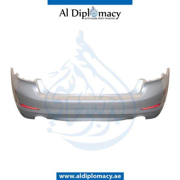 Rear Bumper, WITHOUT SENSOR Hole, COMPLETE for BMW 5 Series G30 (2016-2020) models, Part Number UN-51127475591-CO