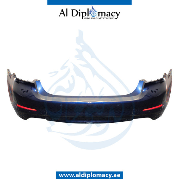 Rear Bumper, WITH SENSOR Hole, COMPLETE for BMW 5 Series G30 (2016-2020) models, Part Number UN-51127475592-CO