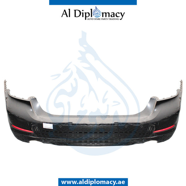 Rear Bumper, WITH SENSOR Hole, COMPLETE for BMW 5 Series G30 (2016-2020) models, Part Number UN-51127475593-CO