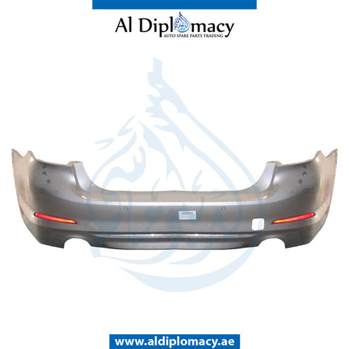 Rear Bumper, WITH SENSOR Hole, COMPLETE for BMW 5 Series G30 (2016-2020) models, Part Number UN-51127475599-CO