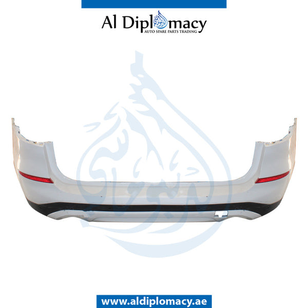 Rear Bumper, WITH SENSOR Hole, COMPLETE for BMW X3 Series G01 (2017-2021) models, Part Number UN-51127488220-CO
