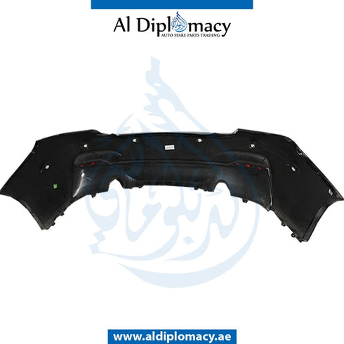 Rear Bumper, WITH SENSOR Hole, M Look, COMPLETE for BMW 2 Series F22 (2017-2021) models, Part Number UN-51128055965-CO