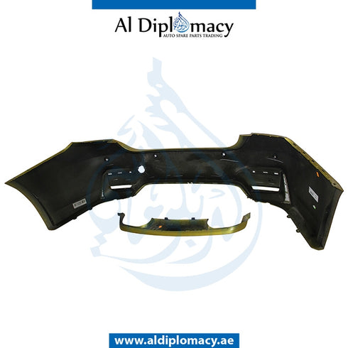 Rear Bumper, WITH SENSOR Hole, COMPLETE for BMW 4 Series F82 (2017-2020) models, Part Number UN-51128056223-CO