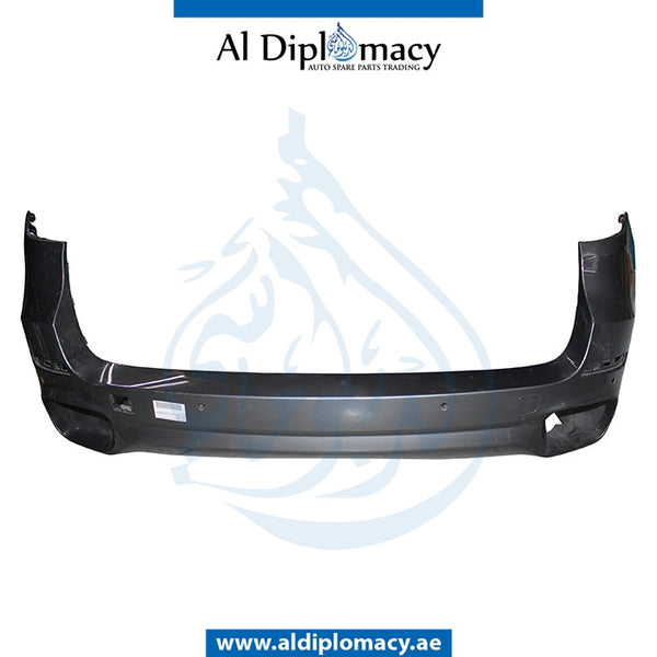 Rear Bumper, WITH SENSOR Hole, M Type, COMPLETE for BMW X5 Series F15 (2013-2018) models, Part Number UN-51128058060-CO