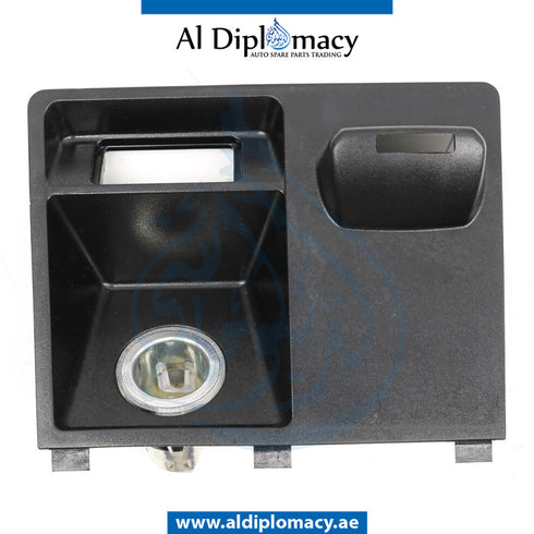 Front PANEL STORAGE Compatment, AUX IN SOCKET for BMW X5 Series E70 (2010-2013) models, Part Number UN-51169115084