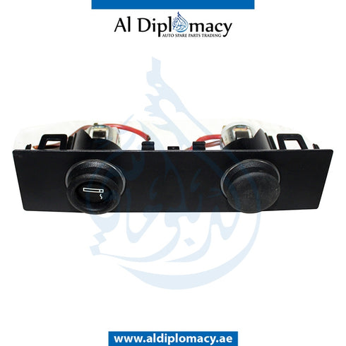 Rear CENTER CONSOLE POWER SOCKETS COVER for BMW X5 Series F15 (2013-2018) models, Part Number UN-51169252009