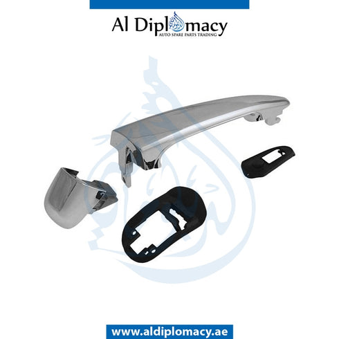 Right DOOR HANDLE COVER for BMW 3 Series E46 (1998-2005) models, Part Number UN-51217002276